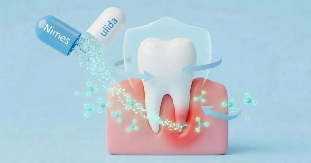 nimesulida serve para dor de dente: anti-inflamatório reduzindo inflamação no dente