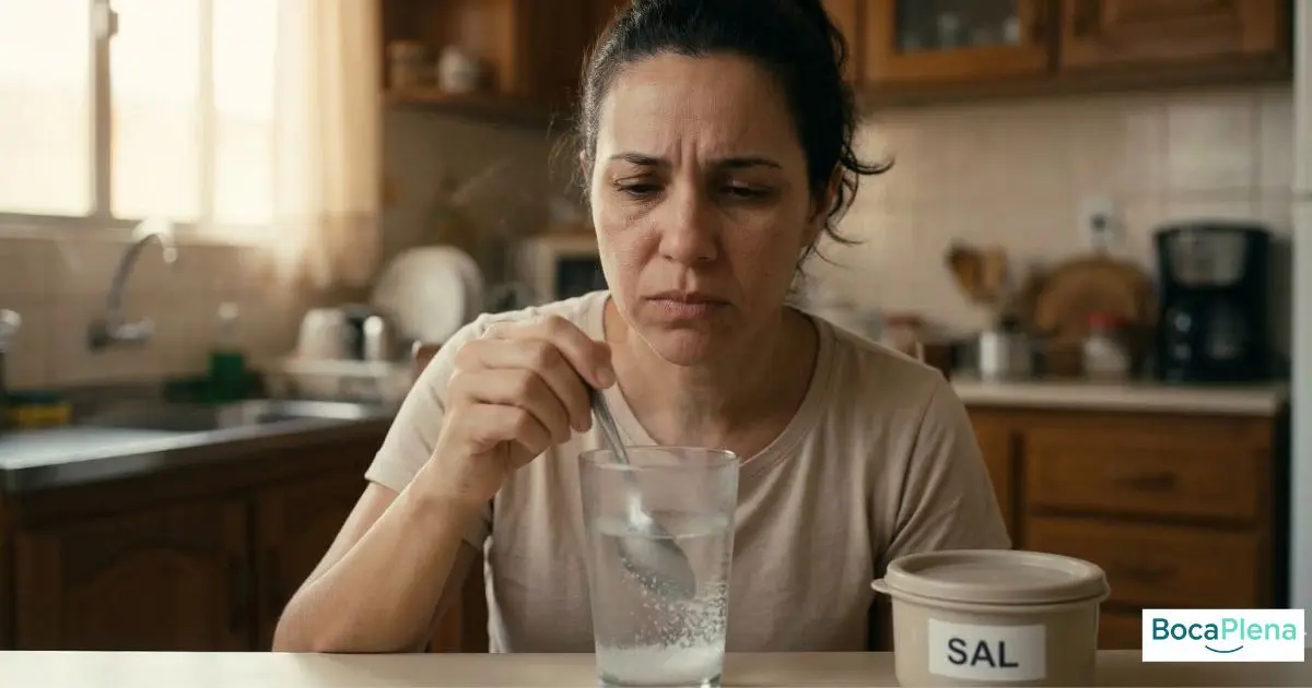 Mulher preparando remédio caseiro para dor de dente