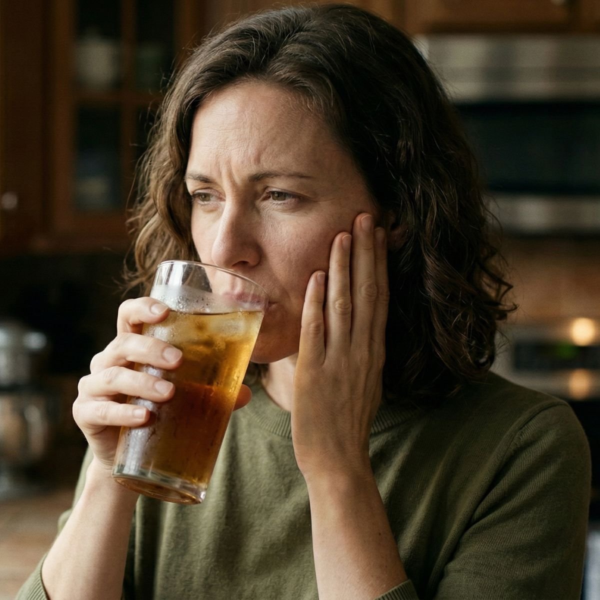 Sensibilidade nos dentes ao beber água gelada